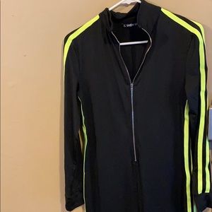 BLACK AND NEON GREEN JUMPSUIT *NEVER WORN*